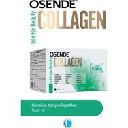 Intense Beauty Collagen 30 Saşe 10.000 mg Kolajen Peptitleri Tip 1 Tip 3(Karpuz & Çilek Aromalı)