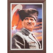 İnter İNT824-3 L 35x50 cm Lamine Çerçeve Atatürk Portresi