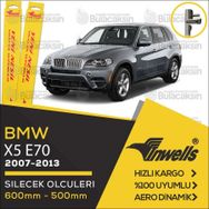 Inwells 2007-2013 Bmw X5 E Muz Silecek Takımı