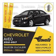Inwells 2012-2017 Chevrolet Aveo Sedan Muz Silecek Takımı
