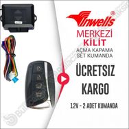Inwells 3730 Merkezi Kilit için Açma Kapama Kumanda Seti