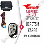 Inwells 3807 Merkezi Kilit için Açma Kapama Kumanda Seti