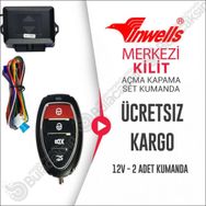 Inwells 3863 Merkezi Kilit için Açma Kapama Kumanda Seti