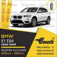 Inwells Bmw X1 2010-2014 Muz Silecek Takımı