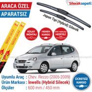Inwells Chevrolet Rezzo Hybrid 2005-2009 Silecek Takımı