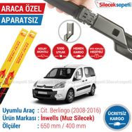 Inwells Citroen Berlingo 2008-2016 Muz Silecek Takımı
