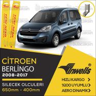 Inwells Citroen Berlingo 2008-2017 Muz Ön Silecek Takımı