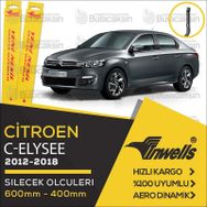 Inwells Citroen C-Elysee 2012-2018 Silecek Takımı