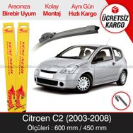 Inwells Citroen C2 2003-2008 Ön Muz Silecek Takımı