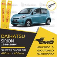 Inwells Daihatsu Sirion 1998-2004 Ön Silecek Takımı