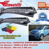 Inwells Daihatsu Sirion 2005-2009 Muz Silecek Takımı