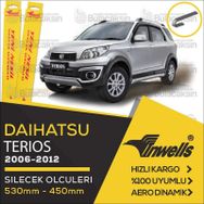 Inwells Daihatsu Terios 2006-2012 Muz Silecek Takımı