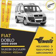 Inwells Fiat Doblo 2000-2010 Ön Silecek Takımı