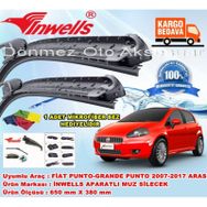 Inwells Fiat Punto 2007-2017 Muz Silecek Takımı
