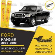 Inwells Ford Ranger 2003-2009 Muz Silecek Takımı