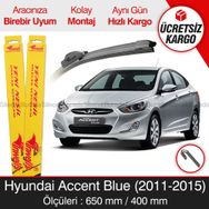 Inwells Hyundai Accent Blue 2011-2015 Ön Muz Silecek Takımı