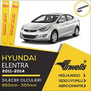 Inwells Hyundai Elantra 2011-2014 Ön Silecek Takımı