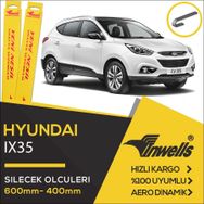 Inwells Hyundai İX35 2011-2014 Muz Silecek Takımı
