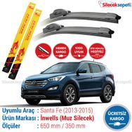 Inwells Hyundai Santa Fe 2013-2015 Muz Silecek Takımı