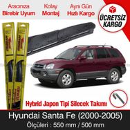 Inwells Hyundai Santa Fe Hybrid 2000-2005 Silecek Takımı
