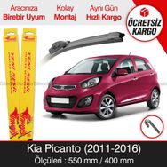 Inwells Kia Picanto 2011-2016 Muz Silecek Takımı
