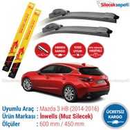 Inwells Mazda 3 HB 2014-2016 Muz Silecek Takımı