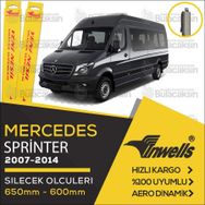 Inwells Mercedes Sprinter 2007-2014 Muz Silecek Takımı