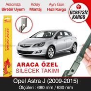 Inwells Opel Astra J HB 2009-2015 Muz Silecek Takımı