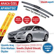 Inwells Opel Insignia Hybrid 2008-2016 Silecek Takımı