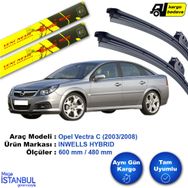 Inwells Opel Vectra C 2003-2008 Muz Silecek Takımı