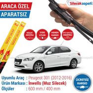 Inwells Peugeot 301 2012-2016 Muz Silecek Takımı
