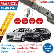 Inwells Peugeot 508 2011-2017 Muz Silecek Takımı