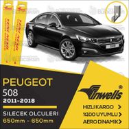 Inwells Peugeot 508 2011 2017 Ön Muz Silecek Takımı