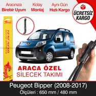 Inwells Peugeot Bipper 2008-2017 Muz Silecek Takımı