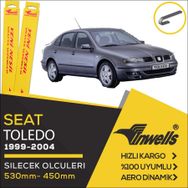 Inwells Seat Toledo 1999-2004 Ön Muz Silecek Takımı