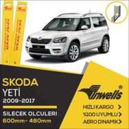 Inwells Skoda Yeti 2009 2017 Ön Muz Silecek Takımı