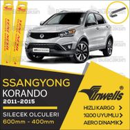 Inwells Ssangyong Korando 2011-2015 Muz Silecek Takımı