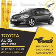 Inwells Toyota Auris 2007-2012 Ön Muz Silecek Takımı