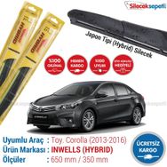 Inwells Toyota Corolla Hybrid 2013-2017 Silecek Takımı