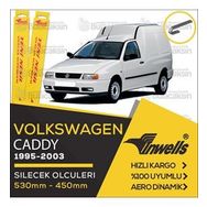 Inwells Volkswagen Caddy Muz 1995-2003 Silecek Takımı