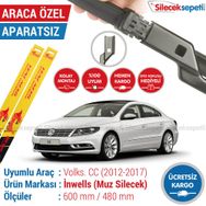 Inwells Volkswagen CC 2012-2017 Muz Silecek Takımı