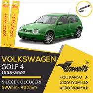 Inwells Volkswagen Golf 4 1998-2002 Silecek Takımı