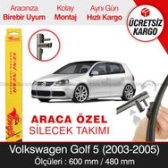 Inwells Volkswagen Golf 5 2003-2005 Muz Silecek Takımı