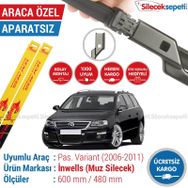Inwells Volkswagen Passat Variant 2006-2011 Muz Silecek Takımı