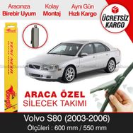Inwells Volvo S80 2003-2006 Muz Silecek Takımı