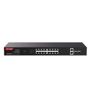 IP-COM G1120P-16-250W 16 Port Gigabit 2 Uplink 2-SFP 230 W Tam POE Rack Monut Switch