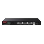 IP-COM G1128-24-410W 24 Port Gigabit 2 Uplink 2-SFP 370 W Tam POE Rack Monut Switch