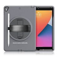 iPad 10.2 8.Nesil Hand Strap - Gri Tablet Kılıfı
