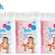 İpek 180 Adet 3x60 Bebek Temizleme Pamuğu