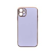 İphone 11 Kamera Korumalı Altın Kenar Tasarım Silikon Kılıf